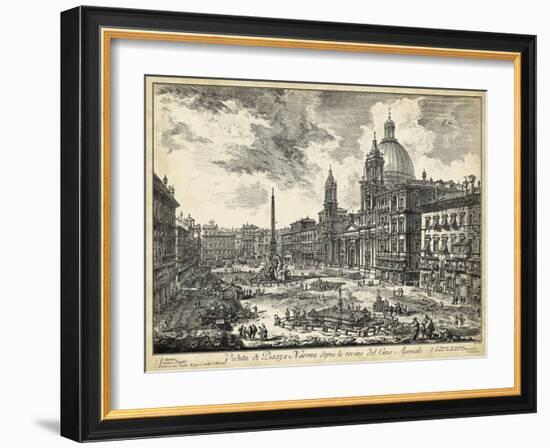 Veduta Di Piazza Navona-Piranesi-Framed Art Print