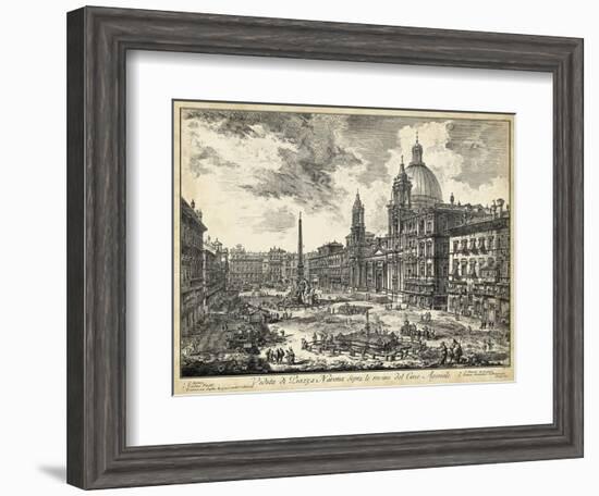 Veduta Di Piazza Navona-Piranesi-Framed Art Print