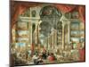 Vedute di Roma moderna Giclee-Giovanni Paolo Panini-Mounted Art Print