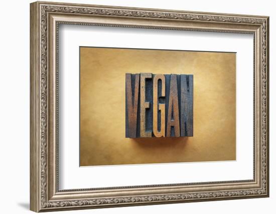 Vegan-enterlinedesign-Framed Photographic Print