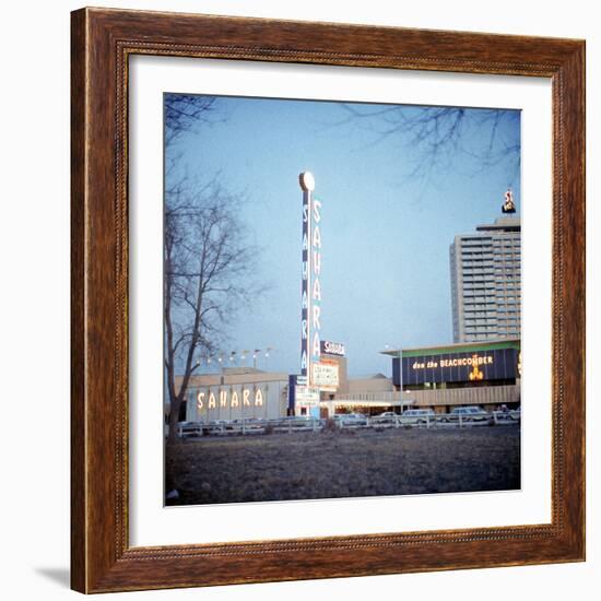 Vegas Hotels 1974-null-Framed Photographic Print