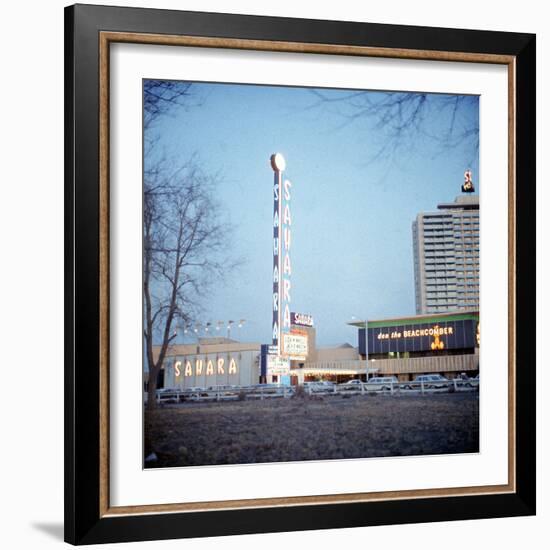 Vegas Hotels 1974-null-Framed Photographic Print