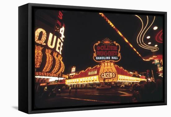 Vegas Lights-null-Framed Premier Image Canvas