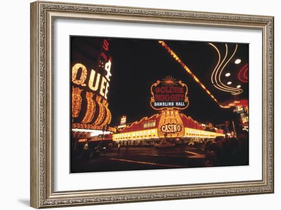 Vegas Lights-null-Framed Photographic Print