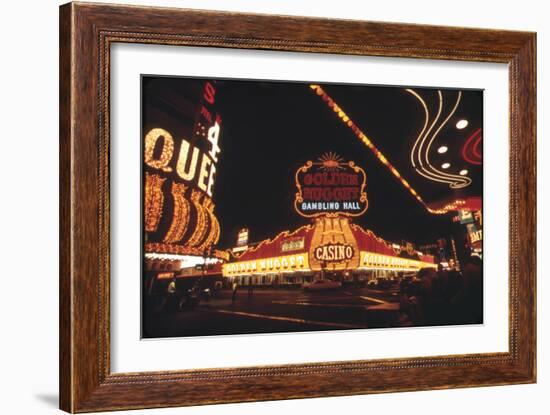 Vegas Lights-null-Framed Photographic Print