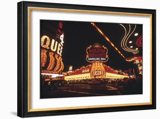 Vegas Lights-null-Framed Photographic Print