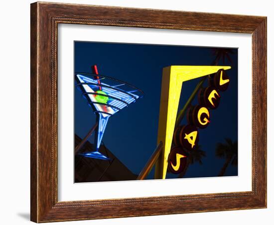 Vegas Neon Sign, Fremont Street East, Downtown, Las Vegas, Nevada, Usa-Walter Bibikow-Framed Photographic Print