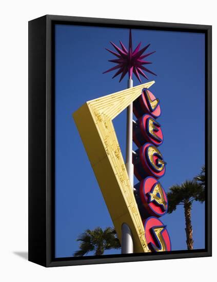 Vegas Neon Sign, Fremont Street East, Downtown, Las Vegas, Nevada, Usa-Walter Bibikow-Framed Premier Image Canvas