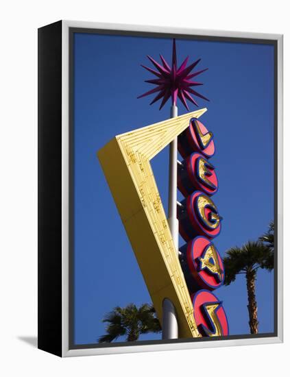 Vegas Neon Sign, Fremont Street East, Downtown, Las Vegas, Nevada, Usa-Walter Bibikow-Framed Premier Image Canvas