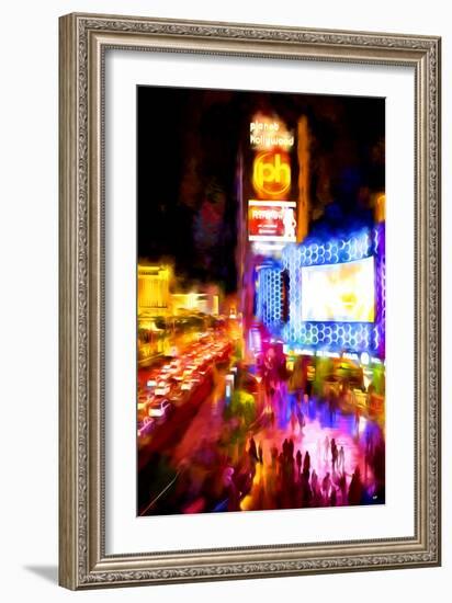 Vegas Show - In the Style of Oil Painting-Philippe Hugonnard-Framed Giclee Print