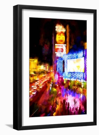 Vegas Show - In the Style of Oil Painting-Philippe Hugonnard-Framed Giclee Print