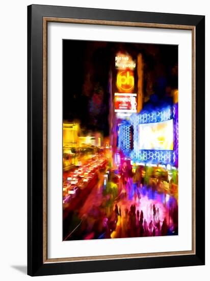 Vegas Show - In the Style of Oil Painting-Philippe Hugonnard-Framed Giclee Print