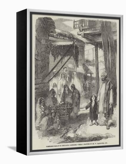 Vegetable Bazaar in Sirinagur, Cashmere-William Carpenter-Framed Premier Image Canvas