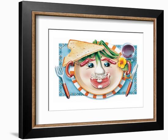 Vegetable Cotlet Face Plate-Renate Holzner-Framed Premium Giclee Print