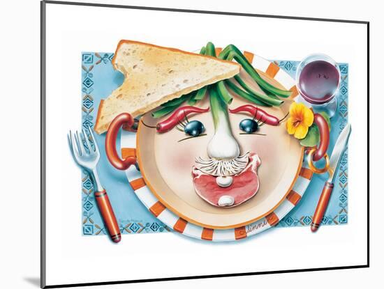 Vegetable Cotlet Face Plate-Renate Holzner-Mounted Art Print