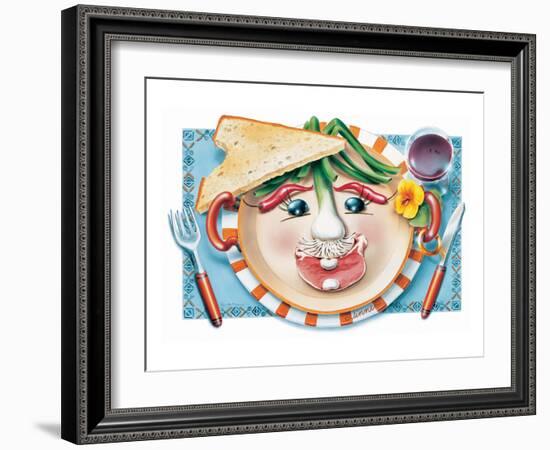 Vegetable Cotlet Face Plate-Renate Holzner-Framed Art Print