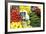 Vegetable Display at Nagycsarnok Market, Budapest, Hungary, Europe-Richard Nebesky-Framed Photographic Print