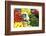 Vegetable Display at Nagycsarnok Market, Budapest, Hungary, Europe-Richard Nebesky-Framed Photographic Print