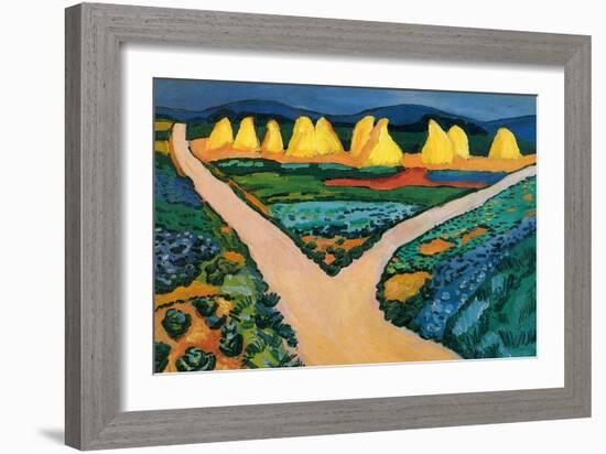 Vegetable Fields-Auguste Macke-Framed Art Print