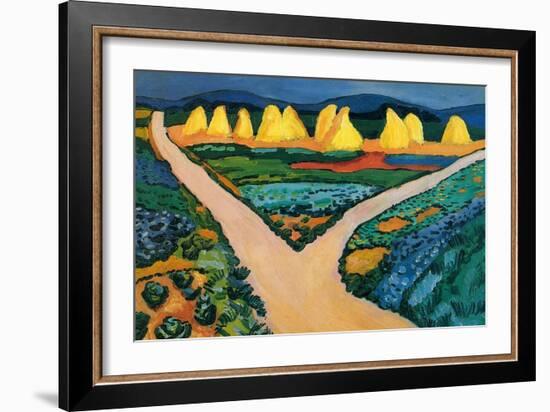 Vegetable Fields-Auguste Macke-Framed Art Print