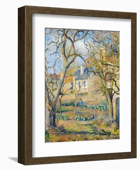 Vegetable Garden, 1878-Camille Pissarro-Framed Giclee Print