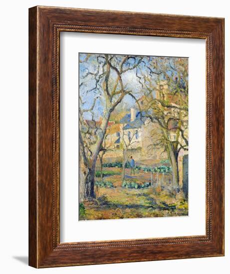 Vegetable Garden, 1878-Camille Pissarro-Framed Giclee Print