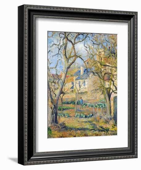 Vegetable Garden, 1878-Camille Pissarro-Framed Giclee Print