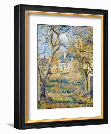 Vegetable Garden, 1878-Camille Pissarro-Framed Giclee Print