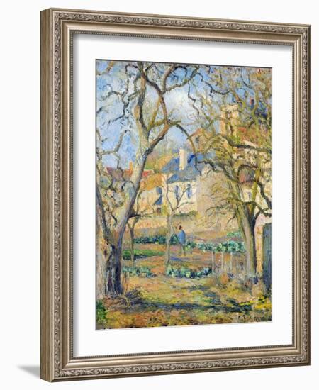 Vegetable Garden, 1878-Camille Pissarro-Framed Giclee Print