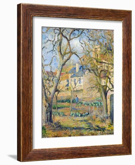 Vegetable Garden, 1878-Camille Pissarro-Framed Giclee Print