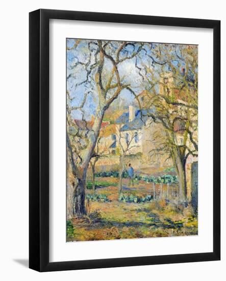 Vegetable Garden, 1878-Camille Pissarro-Framed Giclee Print