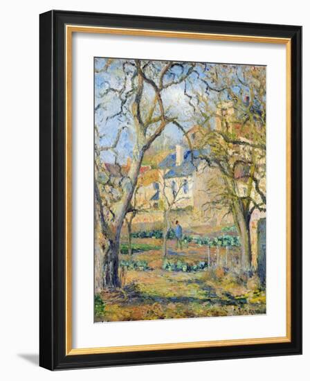 Vegetable Garden, 1878-Camille Pissarro-Framed Giclee Print