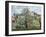 Vegetable Garden and Trees in Blossom, Spring, Pontoise-Camille Pissarro-Framed Art Print