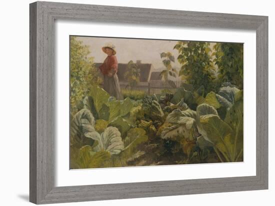 Vegetable garden, Schrobenhausen, Germany-Franz Von Lenbach-Framed Giclee Print