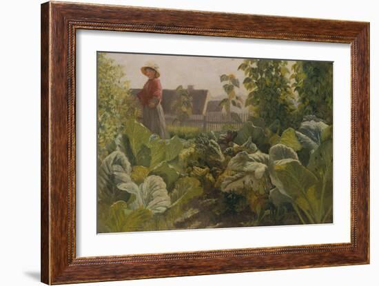 Vegetable garden, Schrobenhausen, Germany-Franz Von Lenbach-Framed Giclee Print