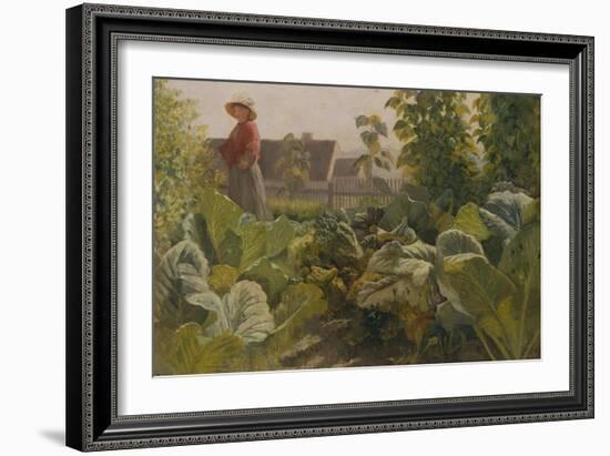 Vegetable garden, Schrobenhausen, Germany-Franz Von Lenbach-Framed Giclee Print