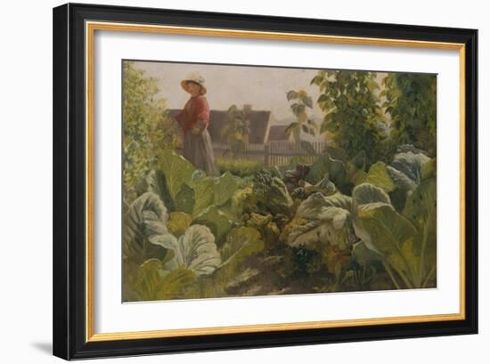 Vegetable garden, Schrobenhausen, Germany-Franz Von Lenbach-Framed Giclee Print