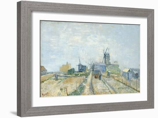 Vegetable Gardens at Montmartre, 1881-Vincent van Gogh-Framed Giclee Print