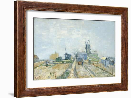 Vegetable Gardens at Montmartre, 1881-Vincent van Gogh-Framed Giclee Print