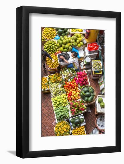 Vegetable Market in Central Hanoi, Vietnam-Peter Adams-Framed Photographic Print