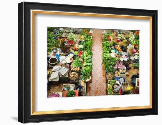 Vegetable Market in Kota Bharu, Kelantan, Malaysia, Asia-szefei-Framed Photographic Print