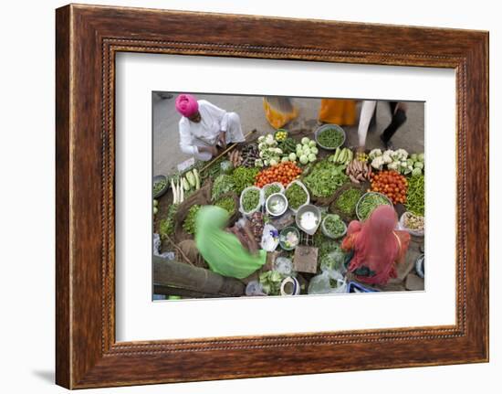 Vegetable Market, Jaisalmer, Western Rajasthan, India, Asia-Doug Pearson-Framed Photographic Print