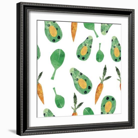 Vegetable Pattern 5-Summer Tali Hilty-Framed Giclee Print