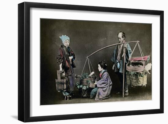 Vegetable Pedlar, Japan, 1882-Felice Beato-Framed Giclee Print