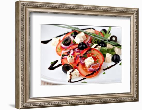 Vegetable Salad with Feta Cheese-Gresei-Framed Photographic Print
