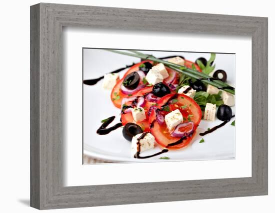 Vegetable Salad with Feta Cheese-Gresei-Framed Photographic Print