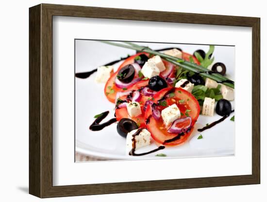 Vegetable Salad with Feta Cheese-Gresei-Framed Photographic Print