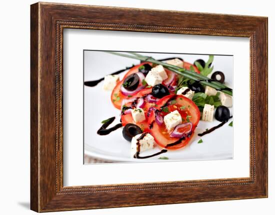 Vegetable Salad with Feta Cheese-Gresei-Framed Photographic Print