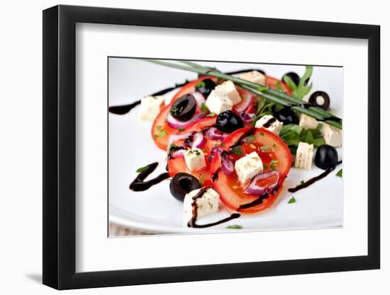 Vegetable Salad with Feta Cheese-Gresei-Framed Photographic Print