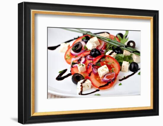 Vegetable Salad with Feta Cheese-Gresei-Framed Photographic Print